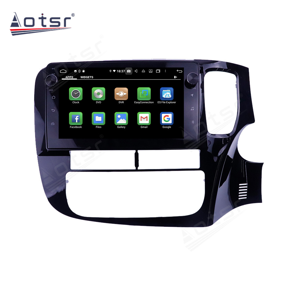 Pemutar Multimedia Mobil, Stereo Audio Navigasi GPS Radio Headunit 2 + 16G untuk Mitsubishi Outlander 2014-2018 RHD