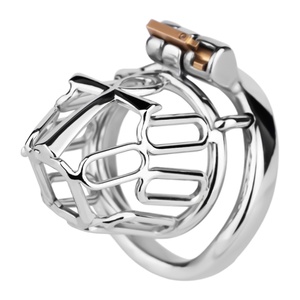 Jaula para Pene de Acero Inoxidable FRRK 304, Dispositivo de Castidad Masculina, Candado Metálico para Pene, Jaula para Pene BDSM, Jaula de Castidad para Hombres - Product Image 2