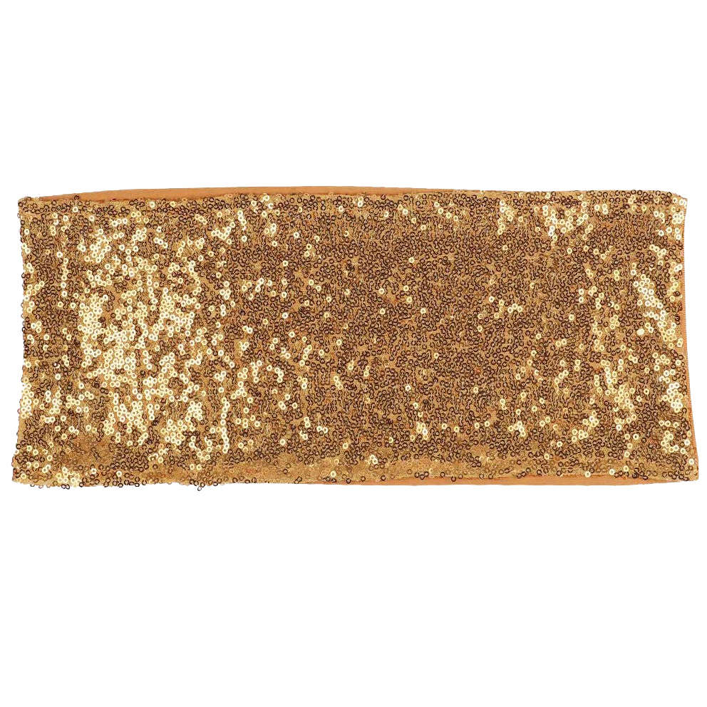 Spandex Stretch Pailletten Stuhl Band Gold Pailletten Stuhl Schärpe für Hochzeits empfang Party Event Hochzeit Stuhl Cover Dekorationen
