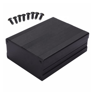 Black Extruded Aluminum Enclosures PCB Instrument Electronic Project Box Case 100x76x35mm