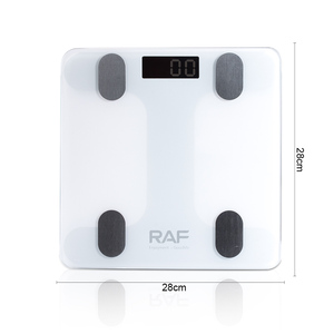 Báscula Digital Inteligente RAF Nueva, Multifuncional, para Baño, con Medición de Grasa Corporal, Resistente al Agua, Modelo R.10028, en Promoción - Product Image 2