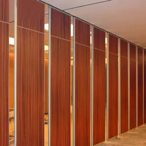Ebunge decoración de oficina partición de la habitación acústico separadores de operable de madera corredera de partición plegables