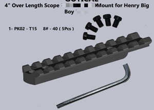 Support de lunette tactique en aluminium 20 mm, léger et antichoc, pour <span class=keywords><strong>Henry</strong></span> Big Boy, noir mat - Product Image 3