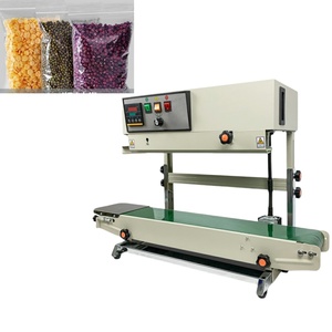 Selladora de Banda Continua Semiautomática de Tipo Vertical, Máquina de Sellado Automática para Empaque de Vasos, Motor de Accionamiento Mecánico - Product Image 1