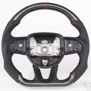 Volant en fibre de carbone forgée LED pour <span class=keywords><strong>Dodge</strong></span> Challenger <span class=keywords><strong>SRT</strong></span> Sport, intérieur automobile, 2017 2018 2019 <span class=keywords><strong>2021</strong></span> 2022 2023 2024 - Product Image 6