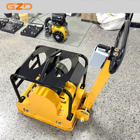 Compacteur vibrant avant GZD Electric 3kW 4kW, plaque réversible pour sable, moteur Loncin haute efficacité