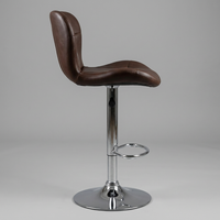 Chaise de bar JOHOOFURNITURE en cuir PU marron chocolat, capitonnée, ergonomique, réglable, vente en gros, Taburesi Bar, comptoir de bar