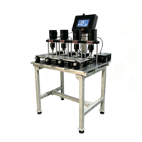 Appareil de cisaillement direct du sol quadruple, testeur automatique de cisaillement direct du sol à quatre stations, testeur automatique de cisaillement direct à 4 cellules