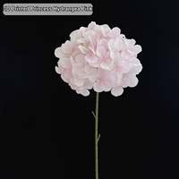 Fleur artificielle 3D imprimée Princesse Hortensia Rose, toucher réel, tige pour bouquet de mariage, décoration de vase domestique, vente en gros