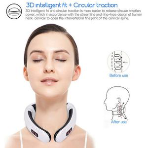 Productos Inteligentes de Masaje Eléctrico para el Cuello, Pulsaciones TENS para Aliviar el Dolor, Masajeador de Cuello y Hombros con Vibración Shiatsu y Calor para Tejidos Profundos - Product Image 5