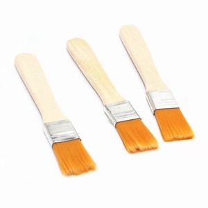 Wooden Handle Yellow Nylon Brush Soft Bristle Painting Cleaning Brush For Computers And Barbecue - Product Image 5
