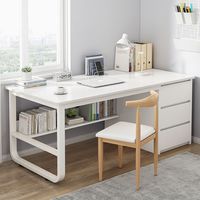 Bureau de luxe moderne et contemporain en MDF bureau en chêne artificiel extensible et durable bureau de villa du directeur de l'hôpital de l'école à domicile