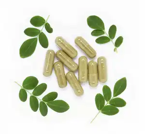 Bổ sung sức khỏe OEM Moringa bột viên nang hữu cơ Moringa chiết xuất Moringa viên nang để bán hỗ trợ giảm béo bụng phẳng