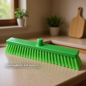 Spazzola per la pulizia verde morbida 40 cm per uso alimentare in cucina - Product Image 3