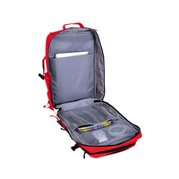 Sac à dos de voyage tactique 45L, approuvé par les compagnies aériennes avec poche pour bagages, compatible TSA, compartiment pour ordinateur portable 17'', sac de voyage urbain