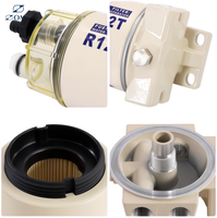 Rakitan Pemisah Air Bahan Bakar R12T FS19802 P502489 R12P Filter Bahan Bakar Laut Cocok untuk Mesin Motor Tempel
