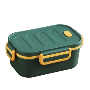 Food Safe Plastic Lunch Box With Cutlery Food container set Customized Logo Accepted Bento Lunch Box Set