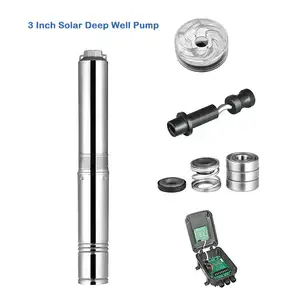 3 Inch Deep Well Submersible Solar Water Pump Submersible Deep Well Solar Water Pump For Agriculture