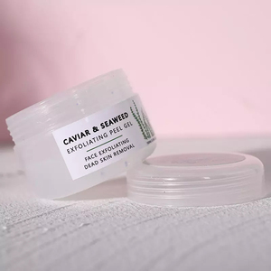 Gel exfoliant pur biologique pour le visage, étiquettes personnalisées, nettoyant pour peaux mortes, Caviar, algues - Product Image 1