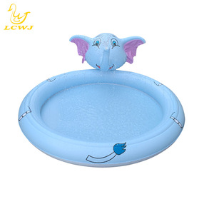 Fontaine gonflable en forme d'éléphant Lowj pour enfants, jeux aquatiques en PVC pour l'extérieur - Product Image 4