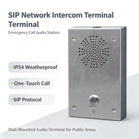 Terminal Interkom Audio Jaringan SIP SINREY SIP602T, Peralatan Interkom Alarm Bantuan Darurat Serbaguna untuk Dinding Luar Ruangan