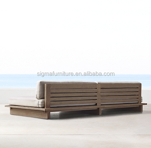 طقم أرائك للحدائق للبيع من الشرفة ومنصات متدئلة 90 "أريكة من خشب الساج - Product Image 3