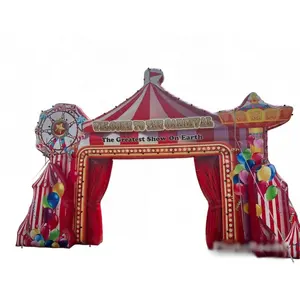 Outdoor Custom Opblaasbare Circus Boog Carnaval Entree Evenementen Opblazen Boog Te Koop