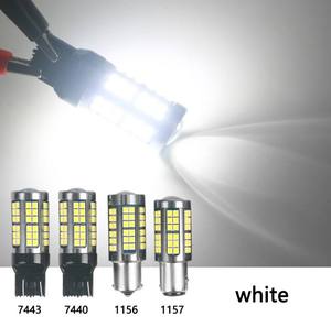 Ampoule LED OEM sans Hyper Flash P21W pour Tuning Automobile, Lampe de Signalisation Canbus 1156 BA15S PY21W BAU15S T20 7440 WY21W 3030 72SMD Ambre Rouge 12V-70V - Product Image 3