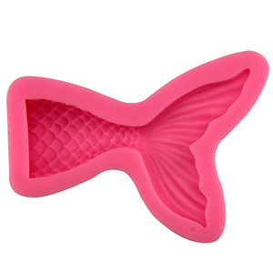 Moule en silicone sirène rose pour pâtisserie, outils de cuisson sur le thème marin - Product Image 3