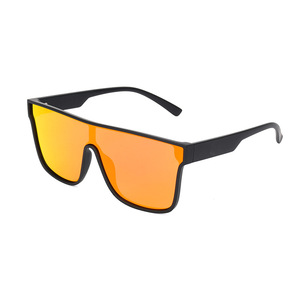 Lunettes de soleil Shield à monture intégrale, verres polarisés, protection UV 100%, style unisexe pour adultes, sports de plein air - Product Image 2