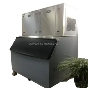 ICE-2000P düşük fiyat büyük boy küp buz makinesi 24 saat başına 1000kg tam otomatik küp buz yapma makinesi ticari
