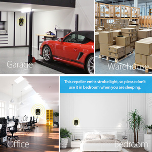 Répulsif à ultrasons pour rongeurs de voiture <span class=keywords><strong>Alarme</strong></span> sonore et stroboscopique LED pour 360 °   Protection des véhicules - Product Image 6
