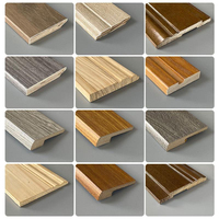 Plinthes en bois MDF plaqué de haute qualité, personnalisables en différentes couleurs de placage, adaptées aux hôtels et aux maisons