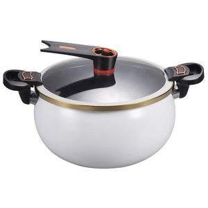 Meistverkaufter Großhandels-Kochtopf aus Kohlenstoffstahl, 7L, Antihaftbeschichtet, Mikrodruck-Suppentopf, Gas- und Induktionsgeeignet, Mehrschichtiger Boden, für die Küche - Product Image 2