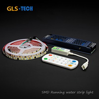Светодиодная гибкая лента SMD2835 2-в-1 CCT, 120 светодиодов, 20 IC/м, SM16703, 24В, 8мм, 14Вт/м, цифровая, для освещения комнат, отелей, ресторанов