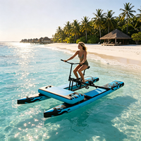 Vélo aquatique gonflable en PVC pour le plaisir personnel et familial à la plage, utilisation en extérieur, design portable, vente chaude