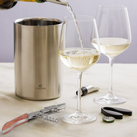 Ouvre-bouteille de vin multifonctionnel 3-en-1 Outil d'ouverture de bouteille de vin à double charnière avec manche en bois et tire-bouchon pliant en acier inoxydable