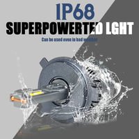 Phare LED de voiture 200W 40000LM avec télécommande, température de couleur tricolore, H11 9005 9006 H7 H4 LED