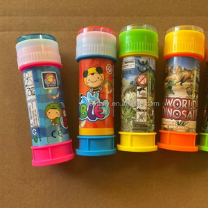 Bulles amusantes jouet jouets promotionnels personnalisés soufflant des bulles d'eau 50ML bouteille colorée bulle <span class=keywords><strong>jeu</strong></span> de plein air - Product Image 6
