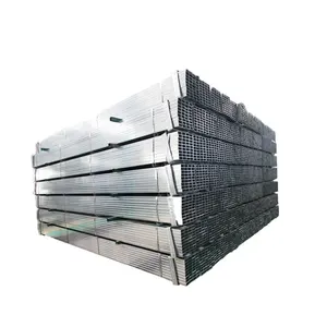 85x85mm 100x150mm verzinkter rechteckiger Stahl gi quadratisches Rohr Größen spezifikation 2 Zoll vor verzinktes Stahl Eisen rohr Preis
