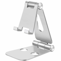 Support de téléphone portable en alliage d'aluminium, pliable, à angle réglable et portable, très vendu