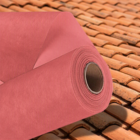 Membrane imperméable en HDPE pour toiture, sous-couche résistante à l'eau, rouleaux de fibres de polypropylène composites pour la construction