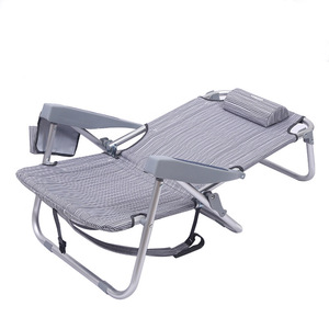 Fauteuil inclinable pliant en alliage d'aluminium 600D Oxford tissu multi-vitesses dossier réglable avec chaise pliante peut s'allonger sur <span class=keywords><strong>la</strong></span> chaise de <span class=keywords><strong>plage</strong></span> - Product Image 2