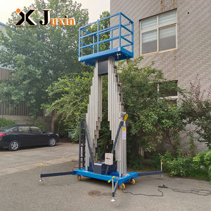 <span class=keywords><strong>Platform</strong></span> Kerja Angkat Orang Portabel Multifungsi yang Dapat Disesuaikan dengan Tiang Ganda Hidrolik Luar Ruangan dari Paduan Aluminium. - Product Image 3