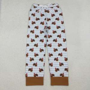 RTS Acción de Gracias Turquía Imprimir Adultos Mujeres Pantalones Ropa de dormir Nuevos diseños Venta al por mayor caliente Boutique Ropa para adultos Prendas - Product Image 3