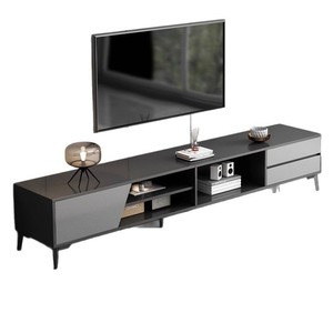 Mobile TV in Legno Minimalista Moderno 2025 con LED di Lusso, Mobile Contenitore da Terra per <span class=keywords><strong>Soggiorno</strong></span> Piccolo - Product Image 1