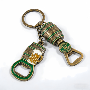 Llavero Abridor de Botellas de Cerveza de Metal Personalizado OEM, Logotipo 2D 3D, Letras, Esmalte Suave, Llaveros con Logotipo de Abridor de Botellas - Product Image 1