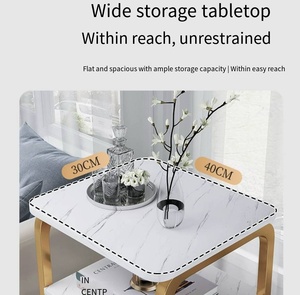 Tavolino da Caffè in Legno Mini Convertibile Semplice e Compatto per Camera da Letto, Soggiorno, Divano, Portatile, a Doppio Strato, Lussuoso e Leggero per la Casa - Product Image 5