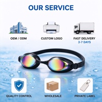 Lunettes de natation personnalisées avec logo, en silicone, anti-buée, étanches, écologiques, à large champ de vision, pour hommes et femmes, pour la plongée en apnée