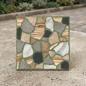 Carreaux de sol extérieurs en porcelaine rectifiée Vistaar, gaufrés, pleine masse, 400x400mm, robustes, rustiques, antidérapants - Product Image 4